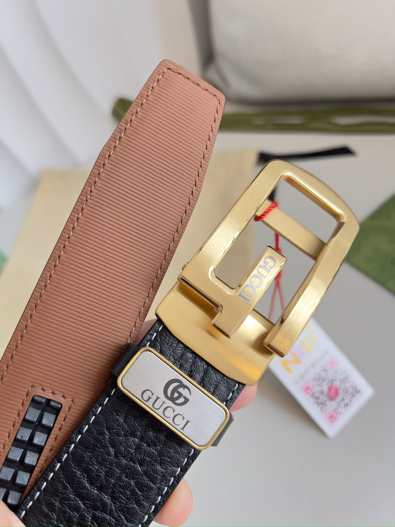 【GUCCI】(グッチ) 3.5cmベルト メンズ-BRAND OFF