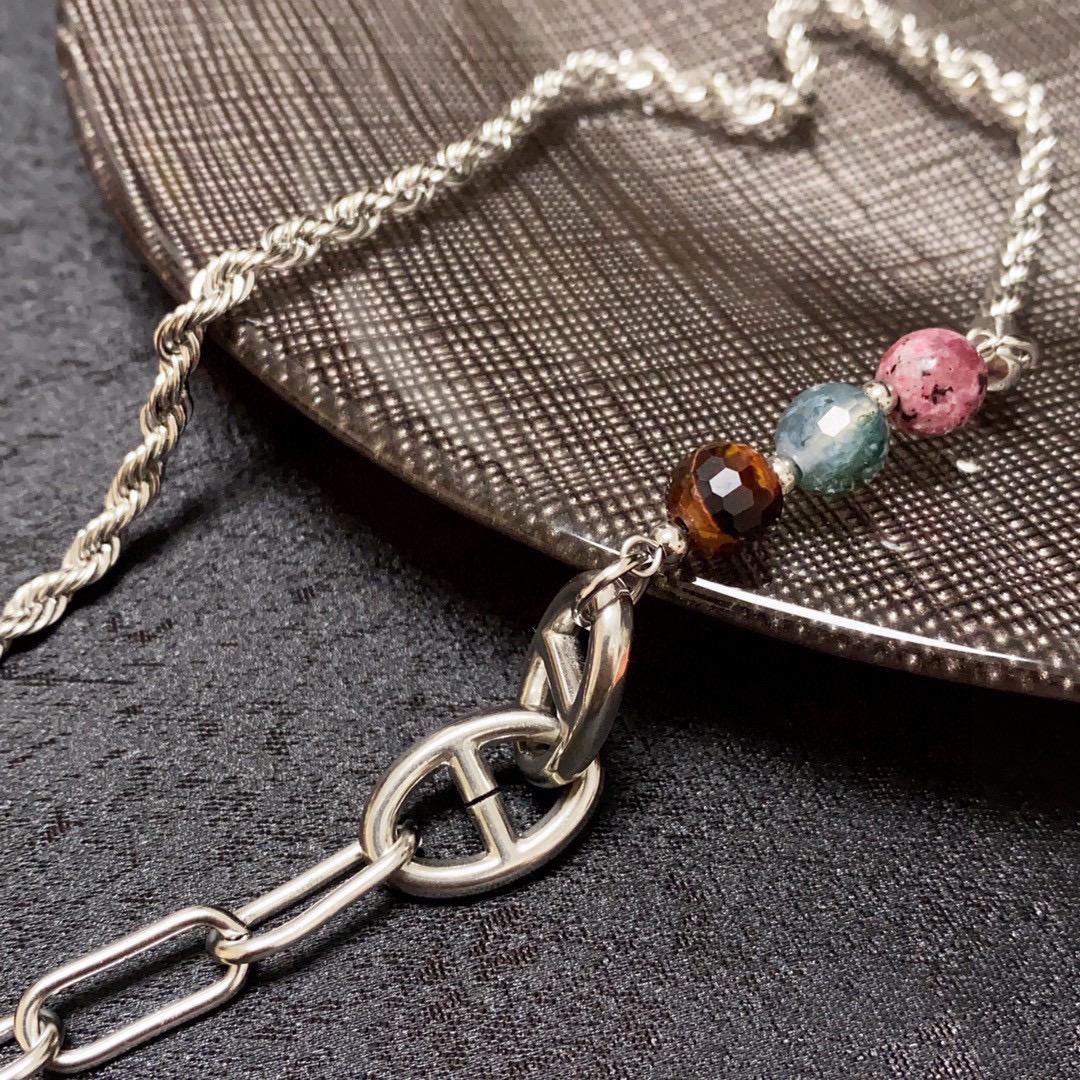 【HERMES】ネックレス、新しいネックレス万能シンプルファッションオーナメント 2473-BRAND OFF