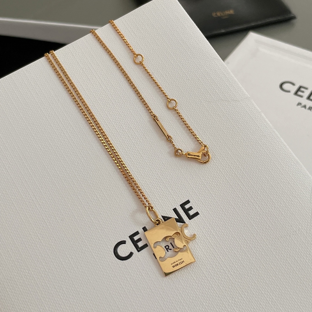 【CELINE】ネックレス、新しいネックレス万能シンプルファッションオーナメント 2474-BRAND OFF
