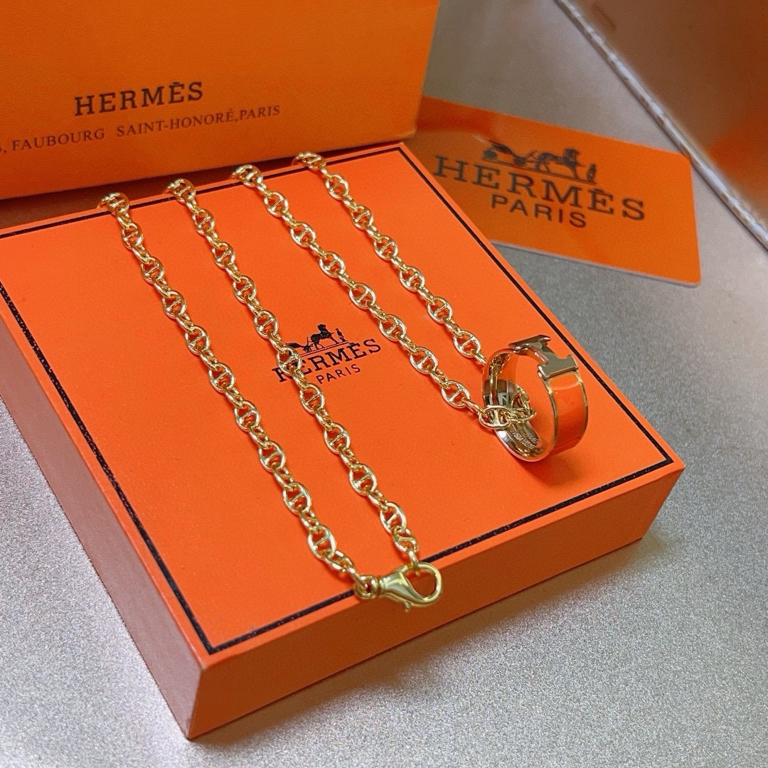 【HERMES】ネックレス、新しいネックレス万能シンプルファッションオーナメント 240730-BRAND OFF