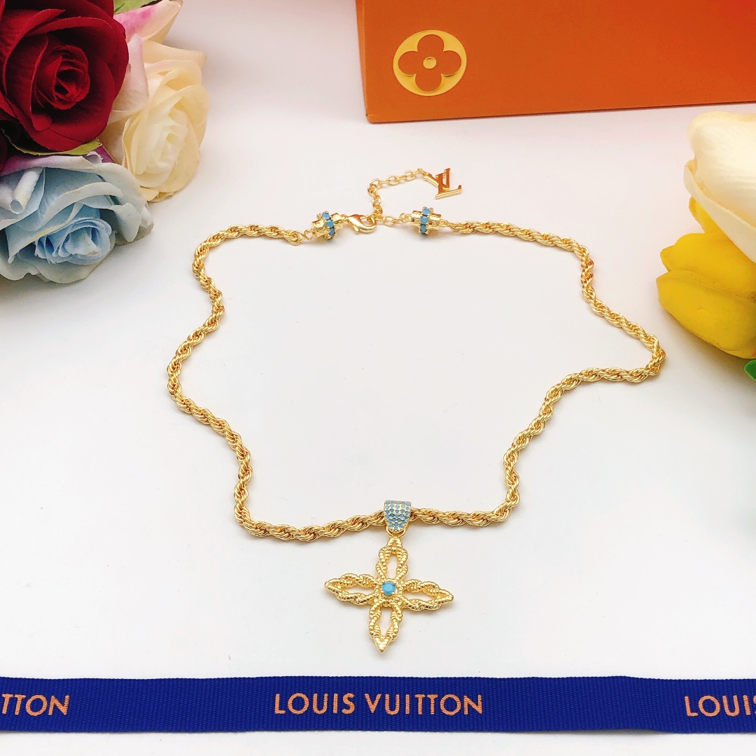 【2026】LV 【LOUIS VUITTON】ネックレス、新しいネックレス万能シンプルファッションオーナメント241015-BRAND OFF