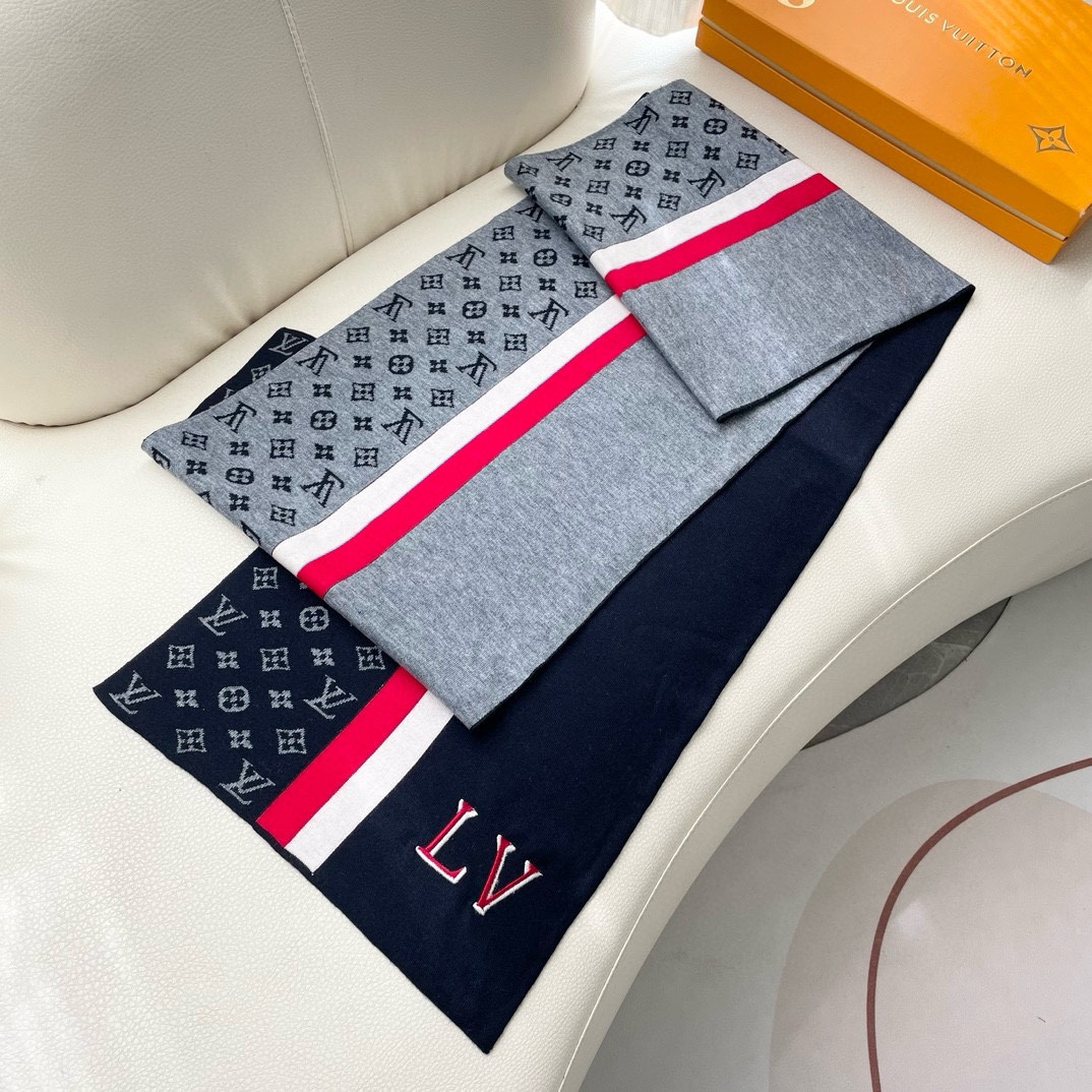 【LV LOUIS VUITTON ルイ·ヴィトン】 スカーフ 180*32cm  241107-BRAND OFF