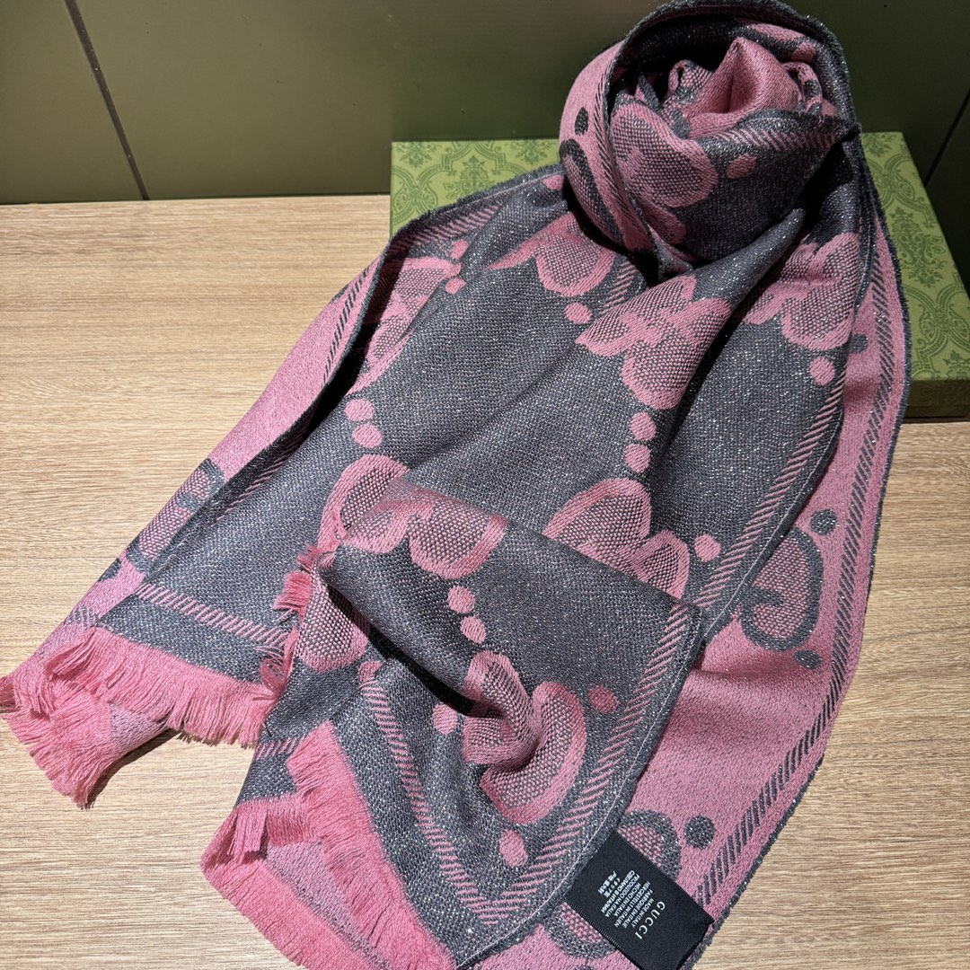 【GUCCI グッチ】スカーフ45*195CM  241108-BRAND OFF