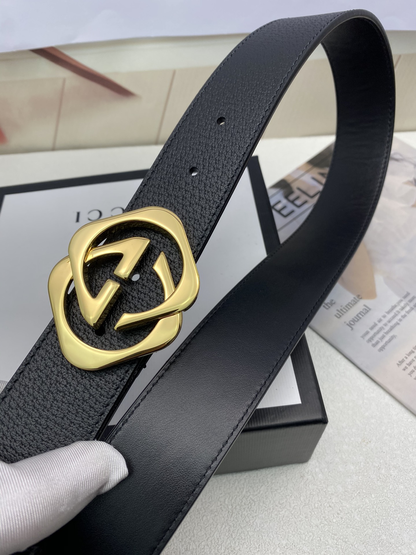 【GUCCI】(クッチ) 3.8cm   ベルト メンズ-BRAND OFF