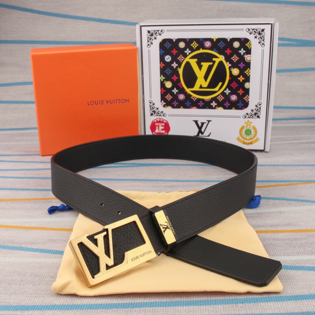 【LOUIS VUITTON】(ルイヴィトン) 3.8cm   ベルト メンズ-BRAND OFF