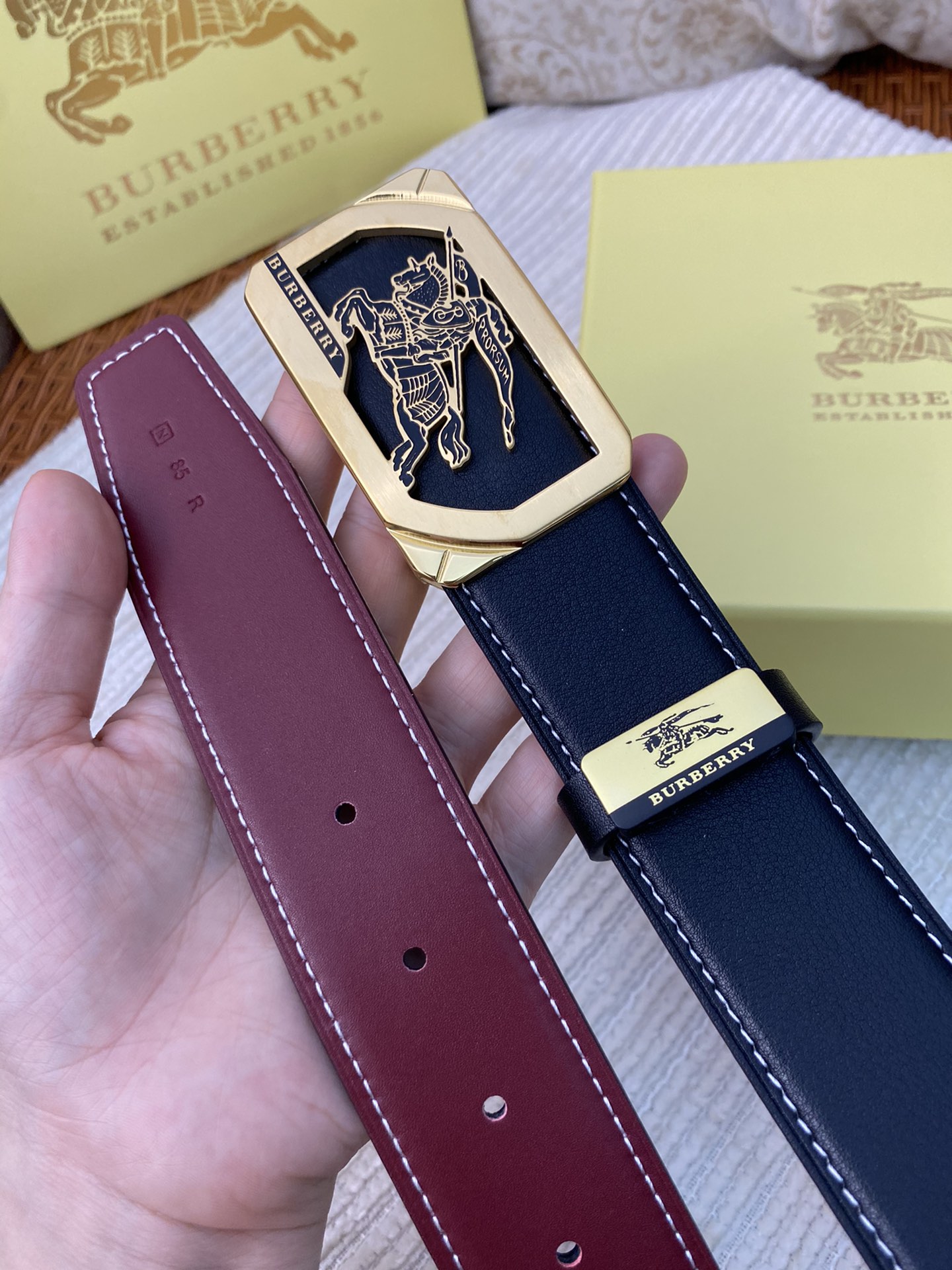 【BURBERRY】(バーバリー) 3.8cm   ベルト メンズ-BRAND OFF