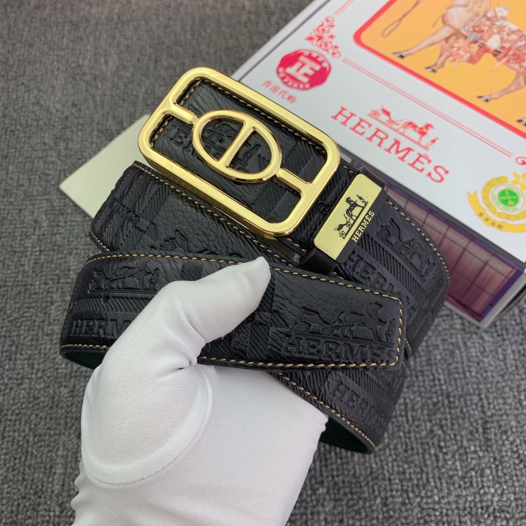 【HERMES】(エルメス) 3.8CM ベルト メンズ-BRAND OFF
