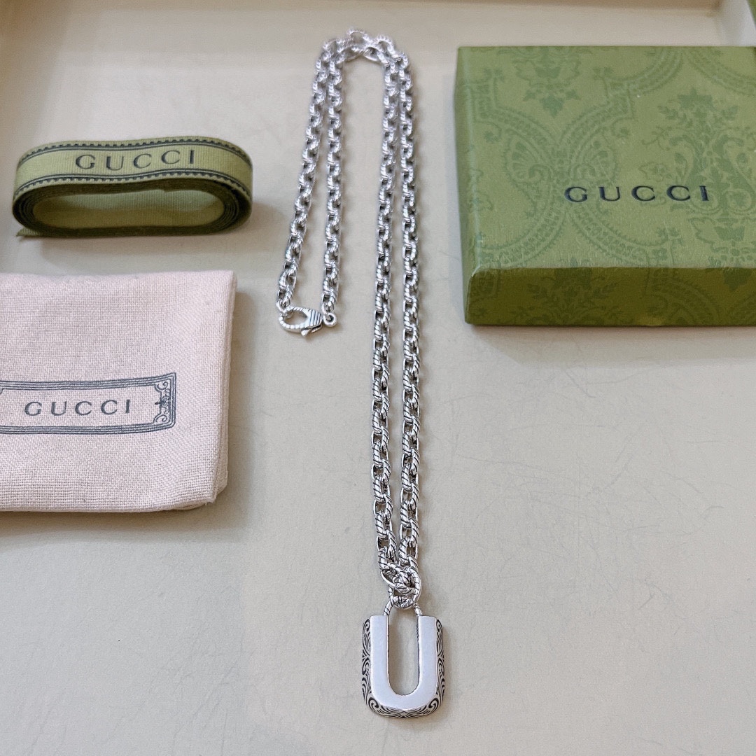 【GUCCI 】ネックレス、新しいネックレス万能シンプルファッションオーナメント-BRAND OFF