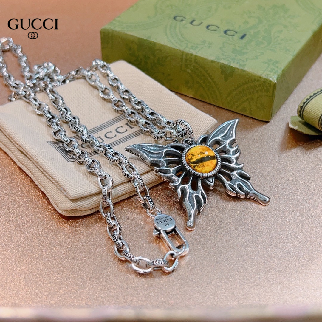 【GUCCI 】ネックレス、新しいネックレス万能シンプルファッションオーナメント-BRAND OFF