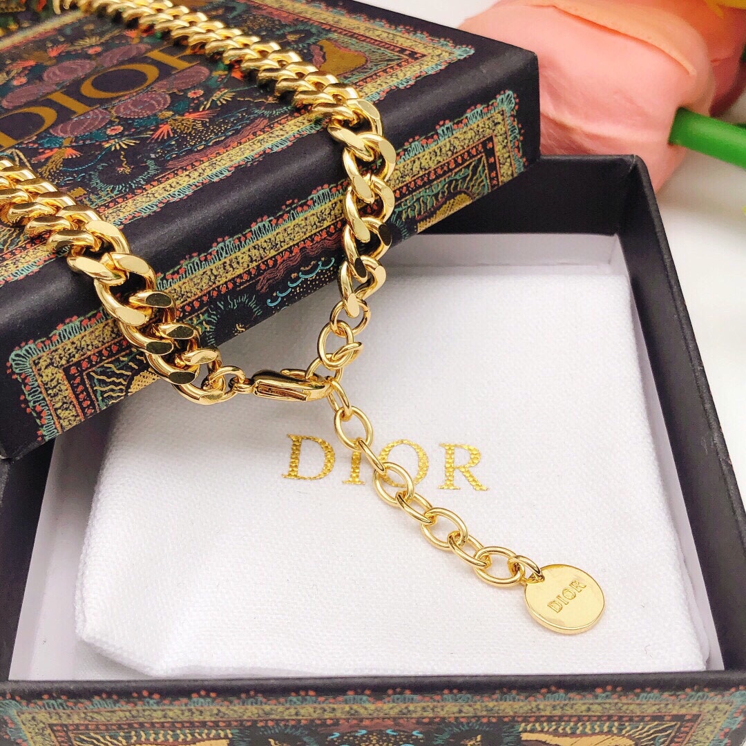 【2026】【DIOR】ネックレス、新しいネックレス万能シンプルファッションオーナメント-BRAND OFF