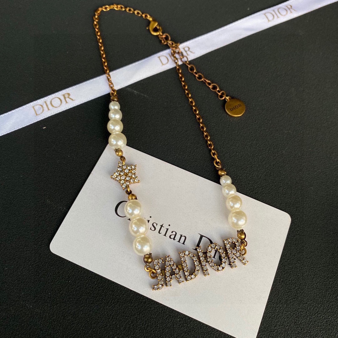 【DIOR】ネックレス、新しいネックレス万能シンプルファッションオーナメント-BRAND OFF