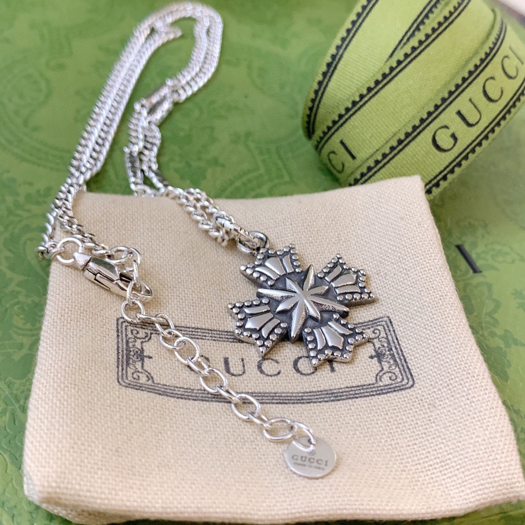【GUCCI】ネックレス、新しいネックレス万能シンプルファッションオーナメント-BRAND OFF