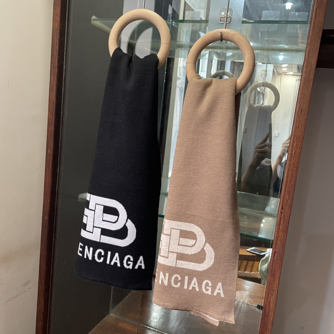 【2026】【BALENCIAGA  バレンシアガ】スカーフ32*200CM-BRAND OFF