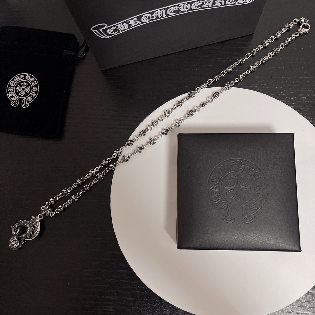 【2026】【CHROME HEARTS】ネックレス、新しいネックレス万能シンプルファッションオーナメント-BRAND OFF