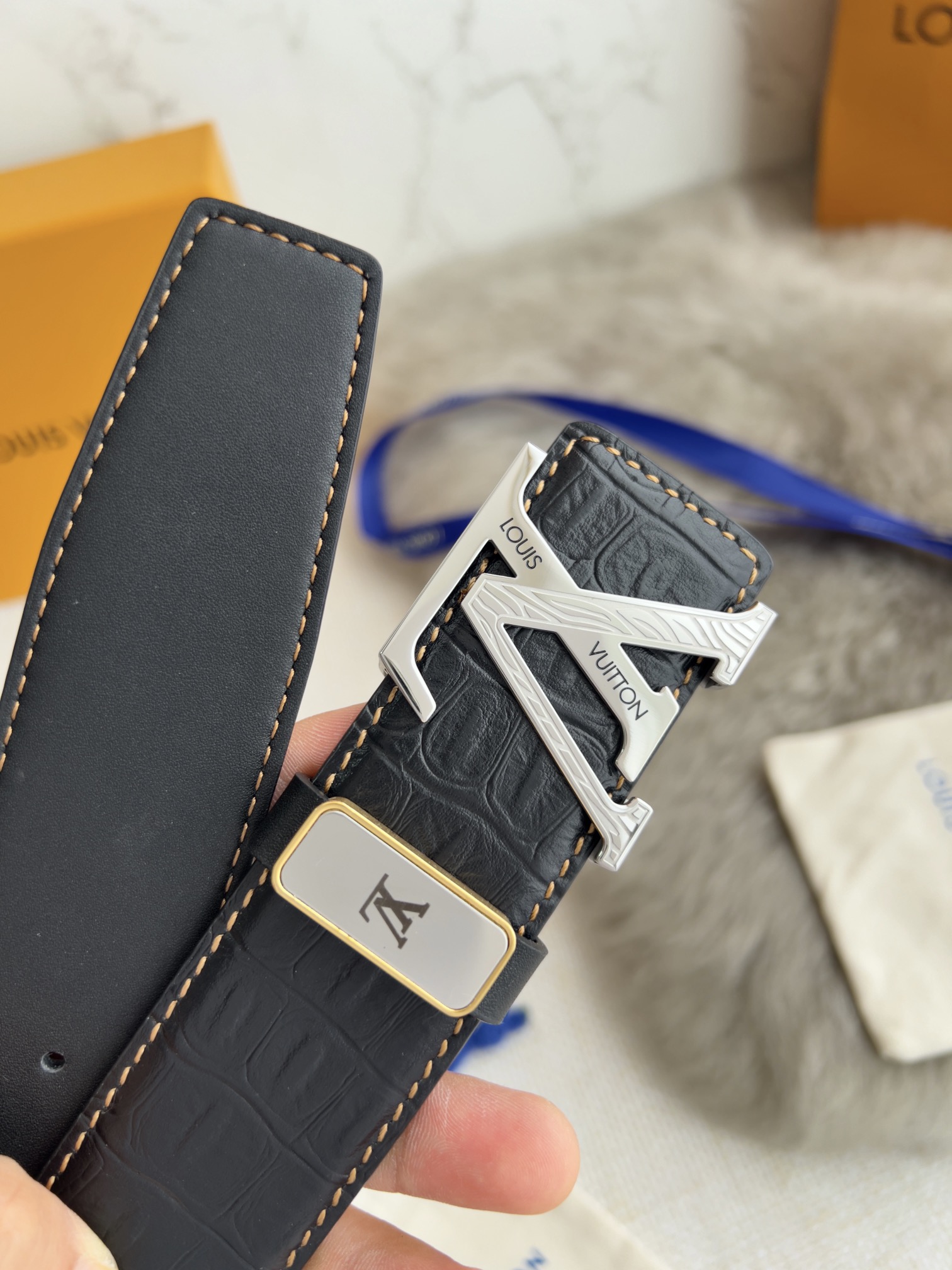 【2026】LV【LOUIS VUITTON】(ルイヴィトン) 3.8cmベルト メンズ  24706-BRAND OFF