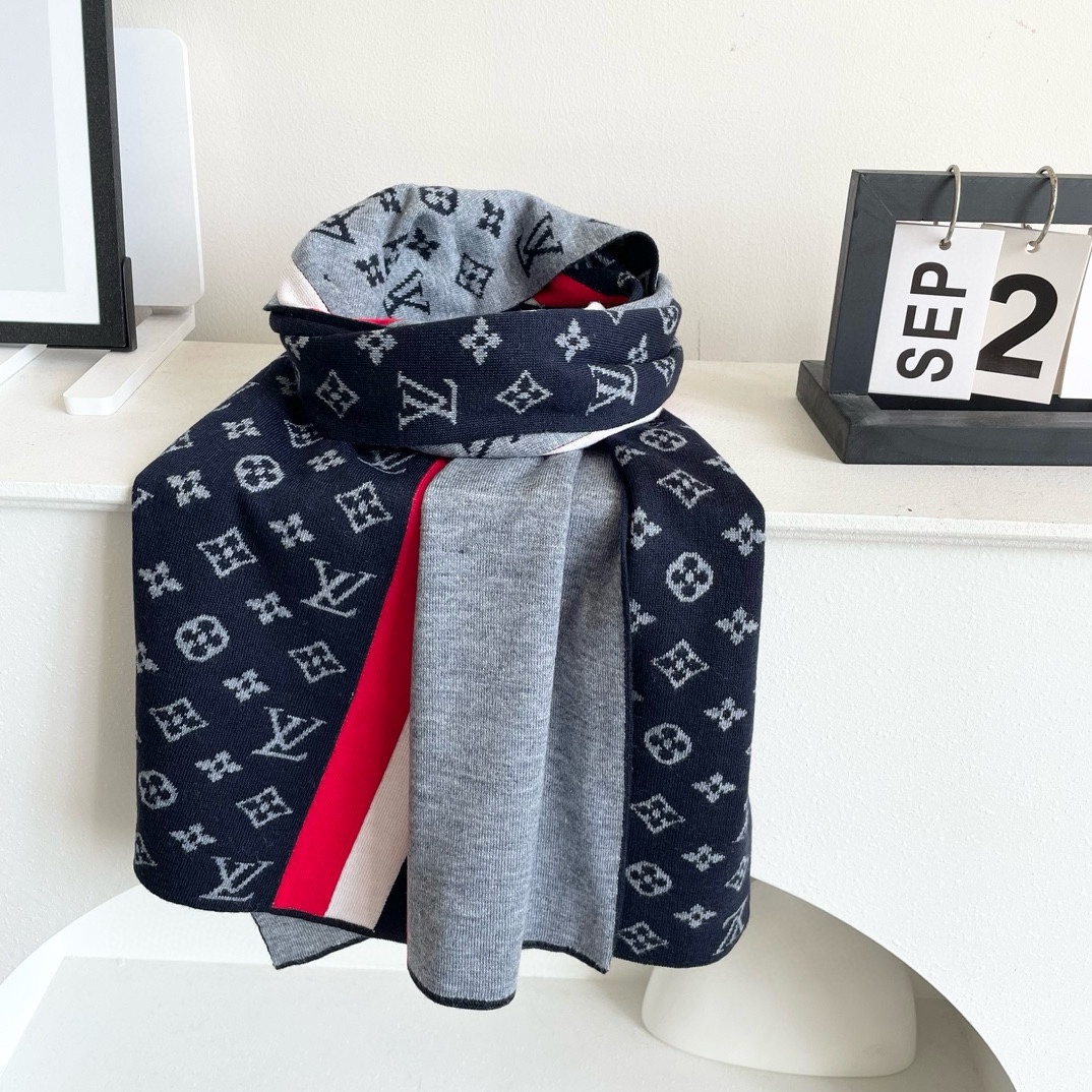 【LV LOUIS VUITTON ルイ·ヴィトン】 スカーフ 180*32cm  241107-BRAND OFF
