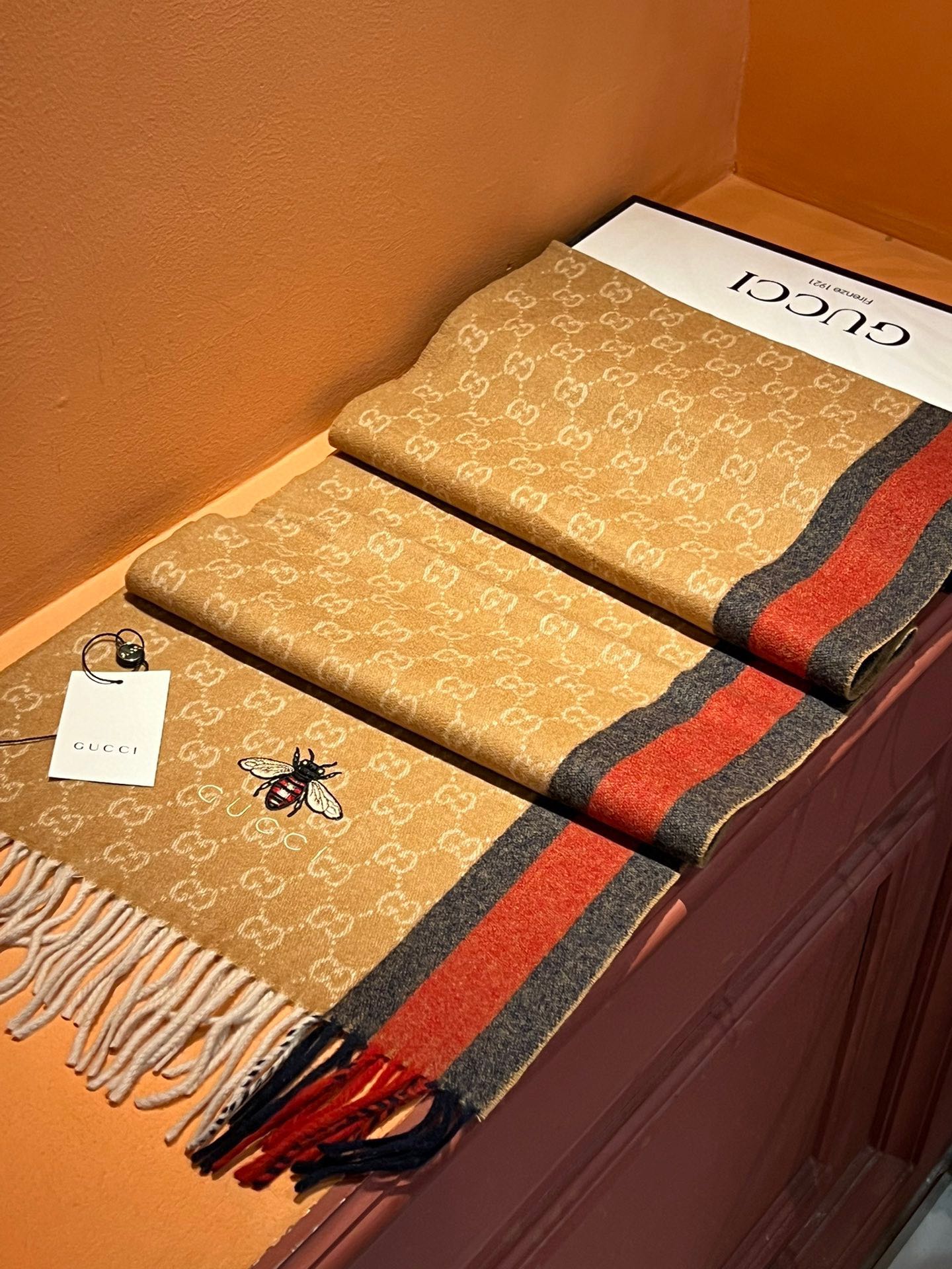 【GUCCI グッチ】スカーフ180*35CM  241108-BRAND OFF
