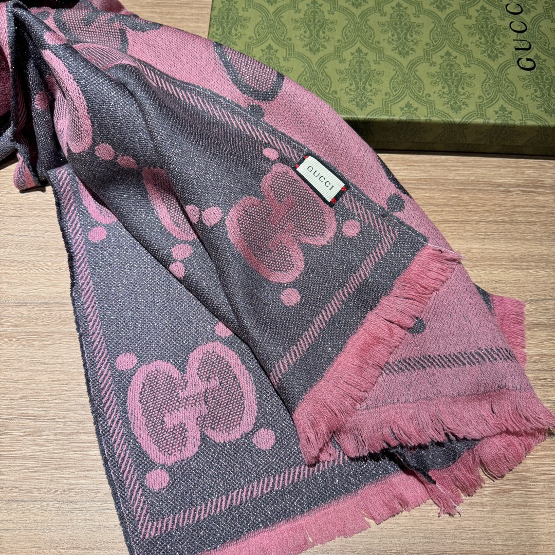 【GUCCI グッチ】スカーフ45*195CM  241108-BRAND OFF