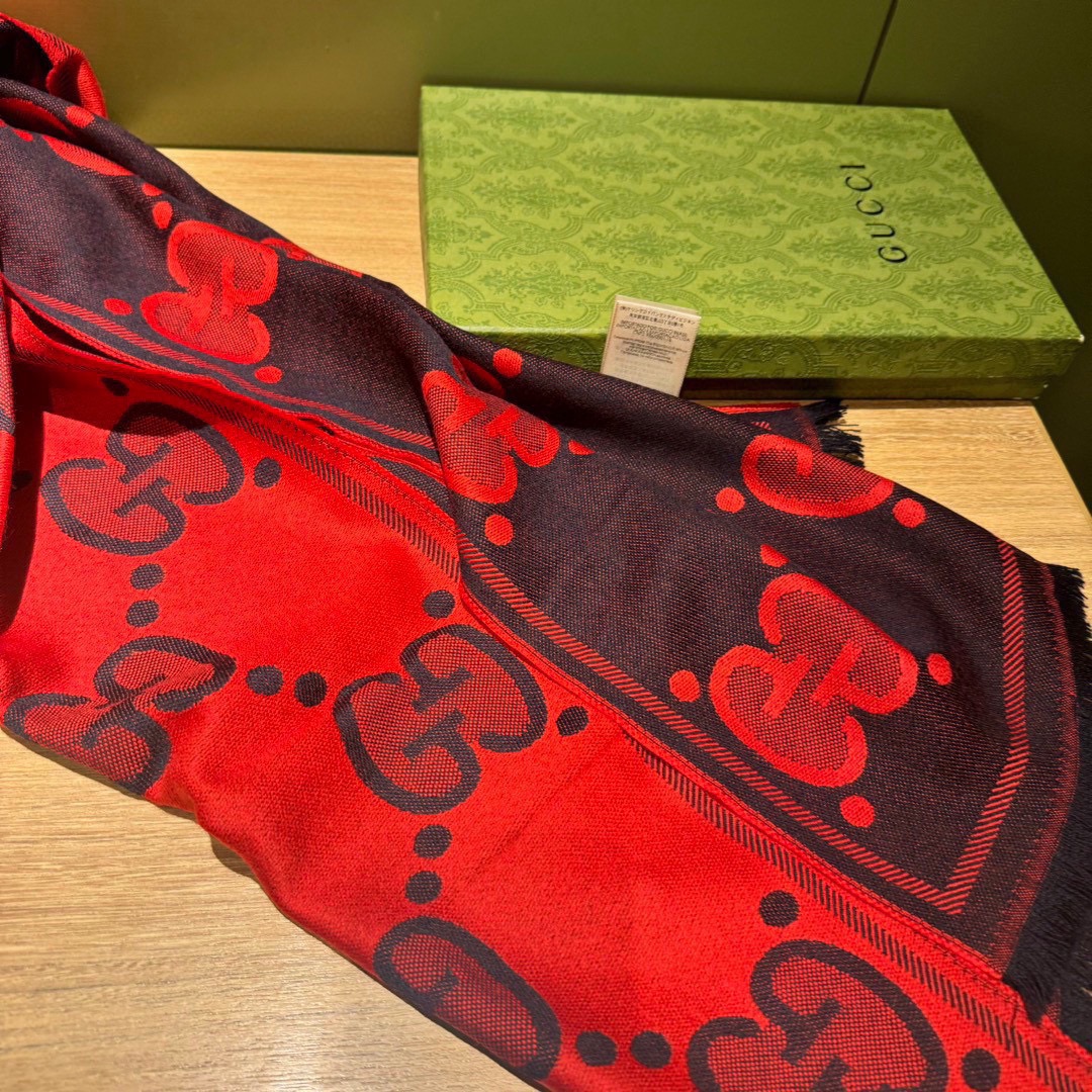 【GUCCI グッチ】スカーフ50*200CM  241108-BRAND OFF