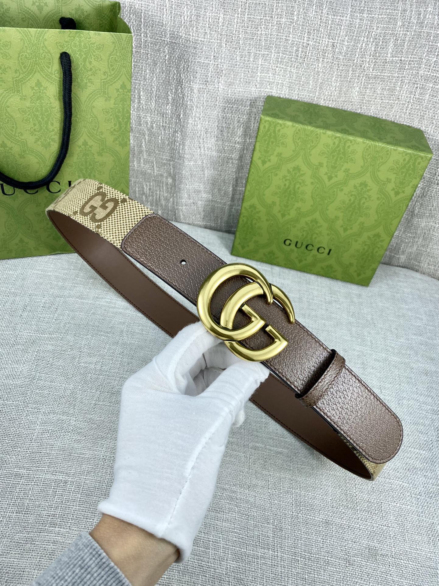 【GUCCI】(クッチ) 4.0cm   ベルト メンズ-BRAND OFF
