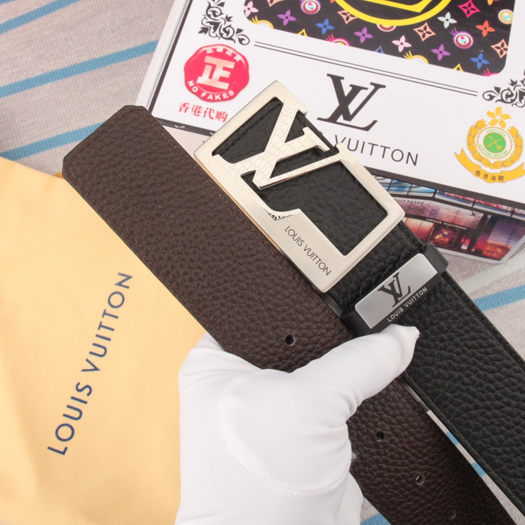 【LOUIS VUITTON】(ルイヴィトン) 3.8cm   ベルト メンズ-BRAND OFF