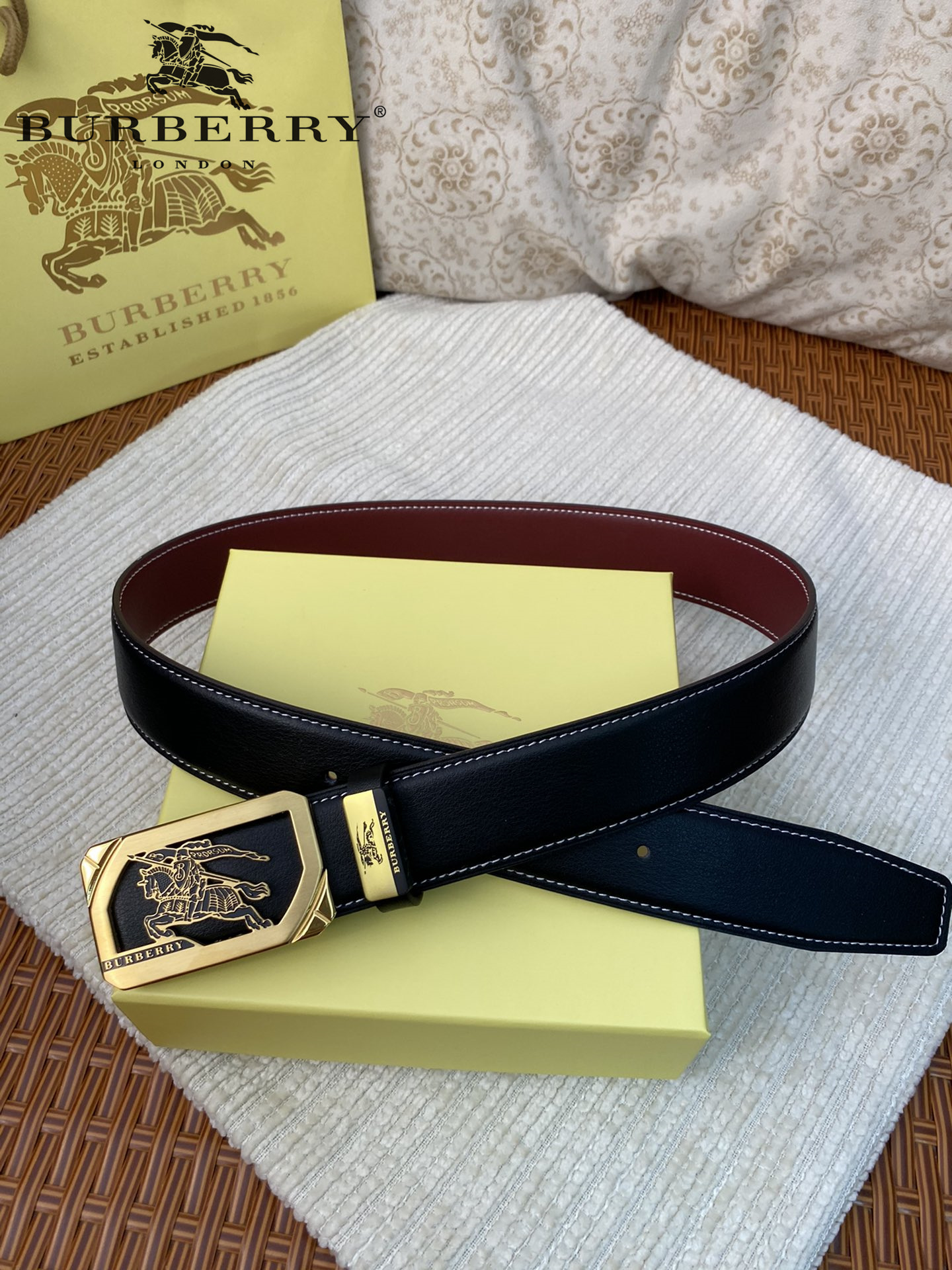 【BURBERRY】(バーバリー) 3.8cm   ベルト メンズ-BRAND OFF