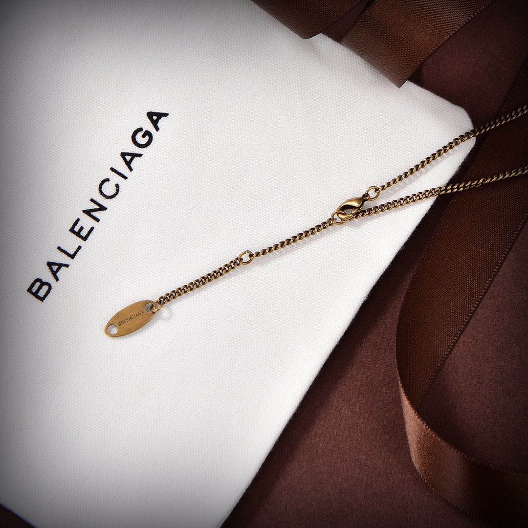 【2026】【BALENCIAGA】バレンシアガ 、新しいネックレス万能シンプルファッションオーナメント-BRAND OFF