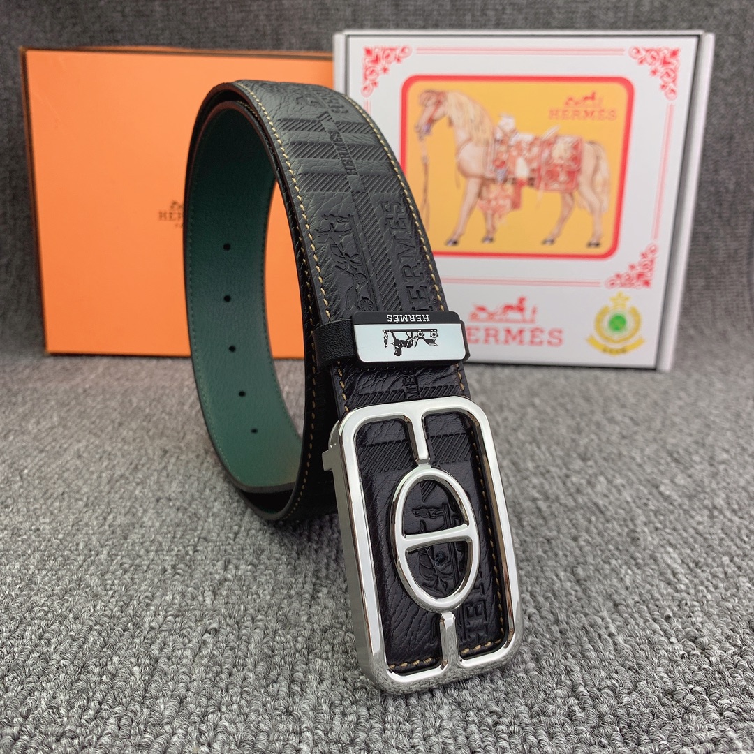 【HERMES】(エルメス) 3.8CM ベルト メンズ-BRAND OFF