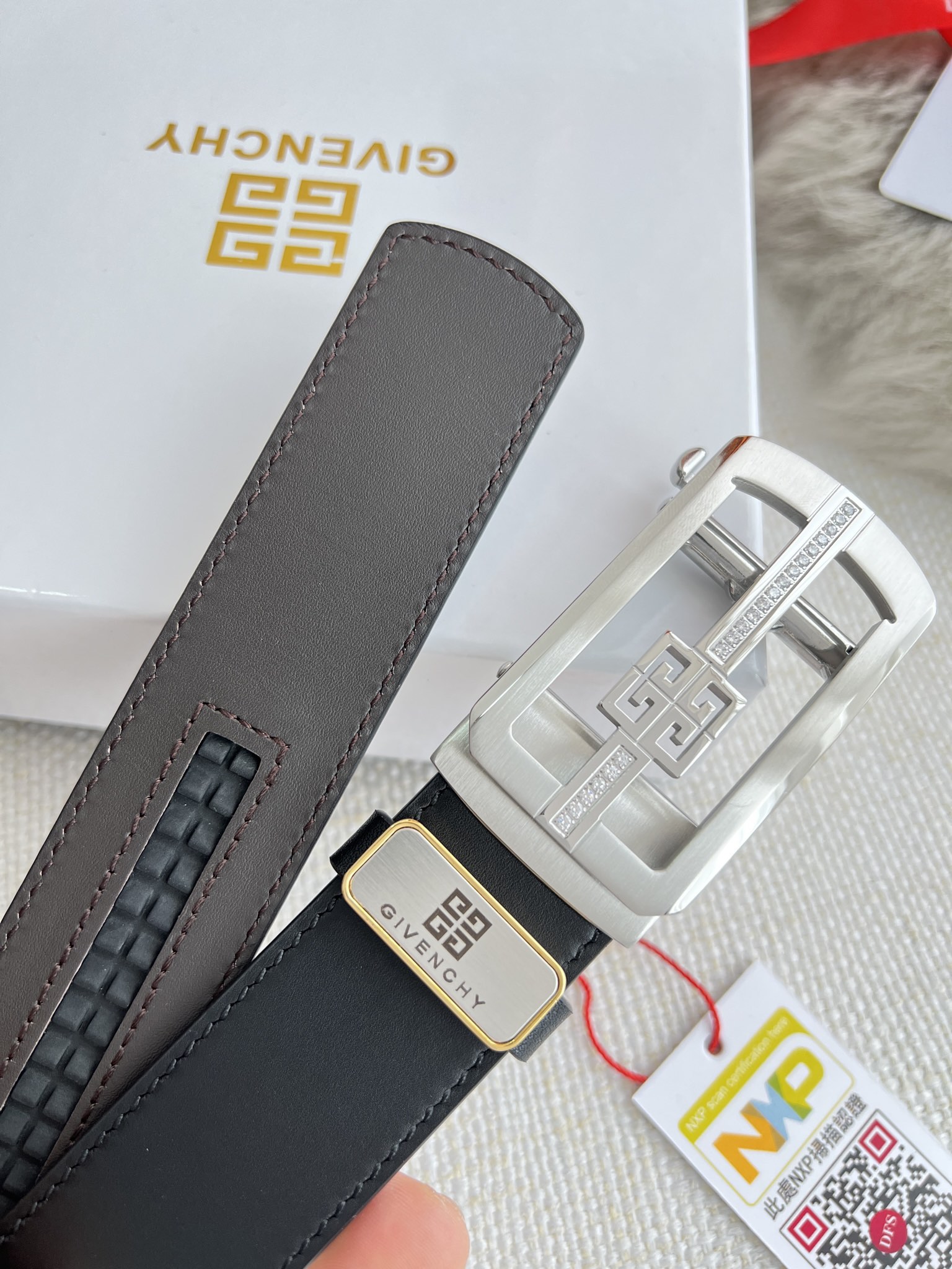 【GIVENCHY】(ジバンシー) 3.5cmベルト メンズ-BRAND OFF