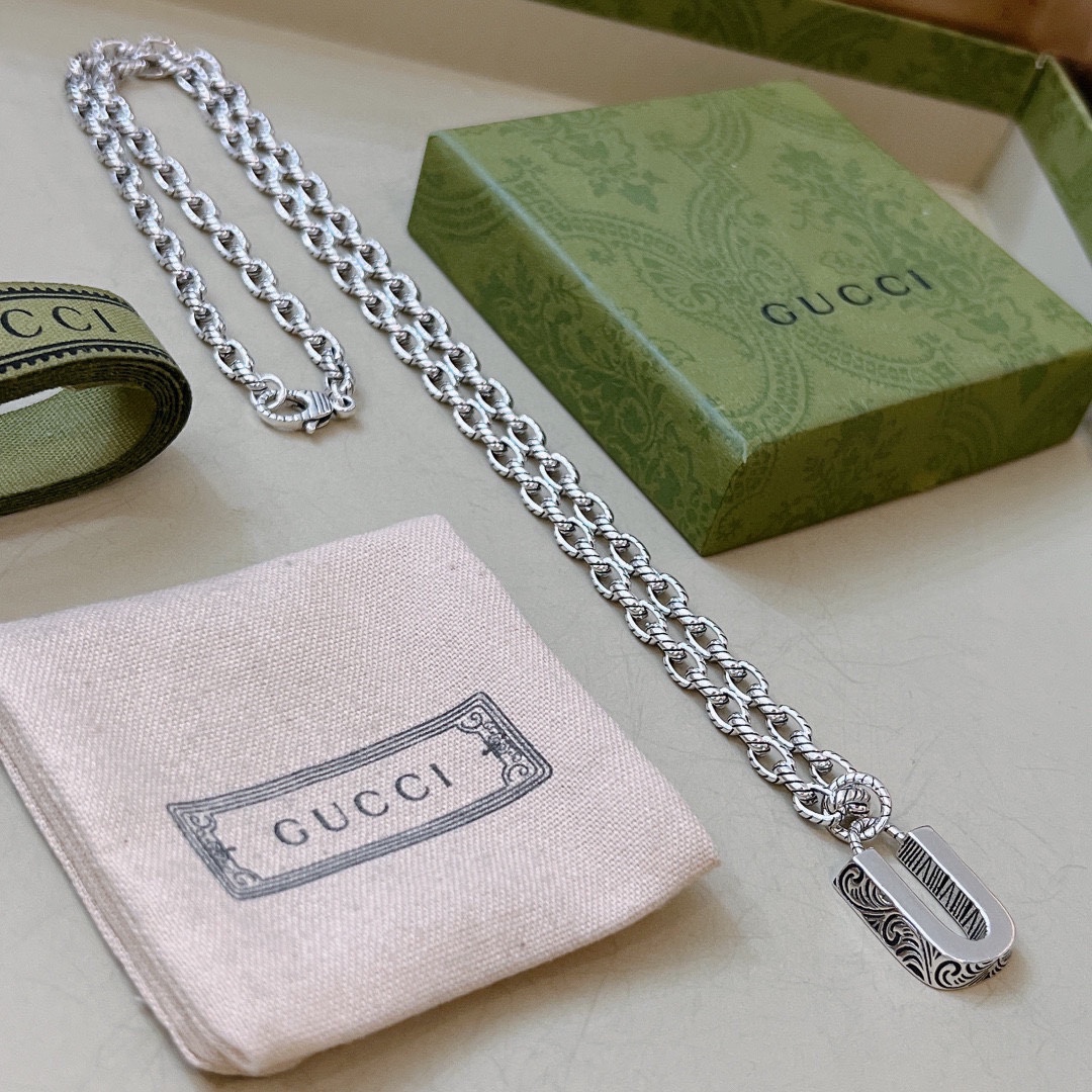 【GUCCI 】ネックレス、新しいネックレス万能シンプルファッションオーナメント-BRAND OFF