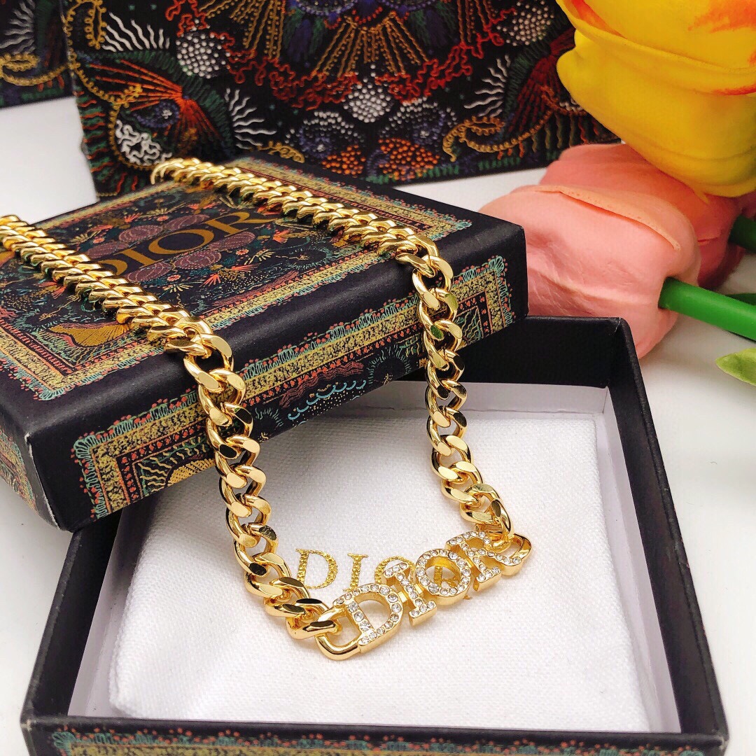 【2026】【DIOR】ネックレス、新しいネックレス万能シンプルファッションオーナメント-BRAND OFF