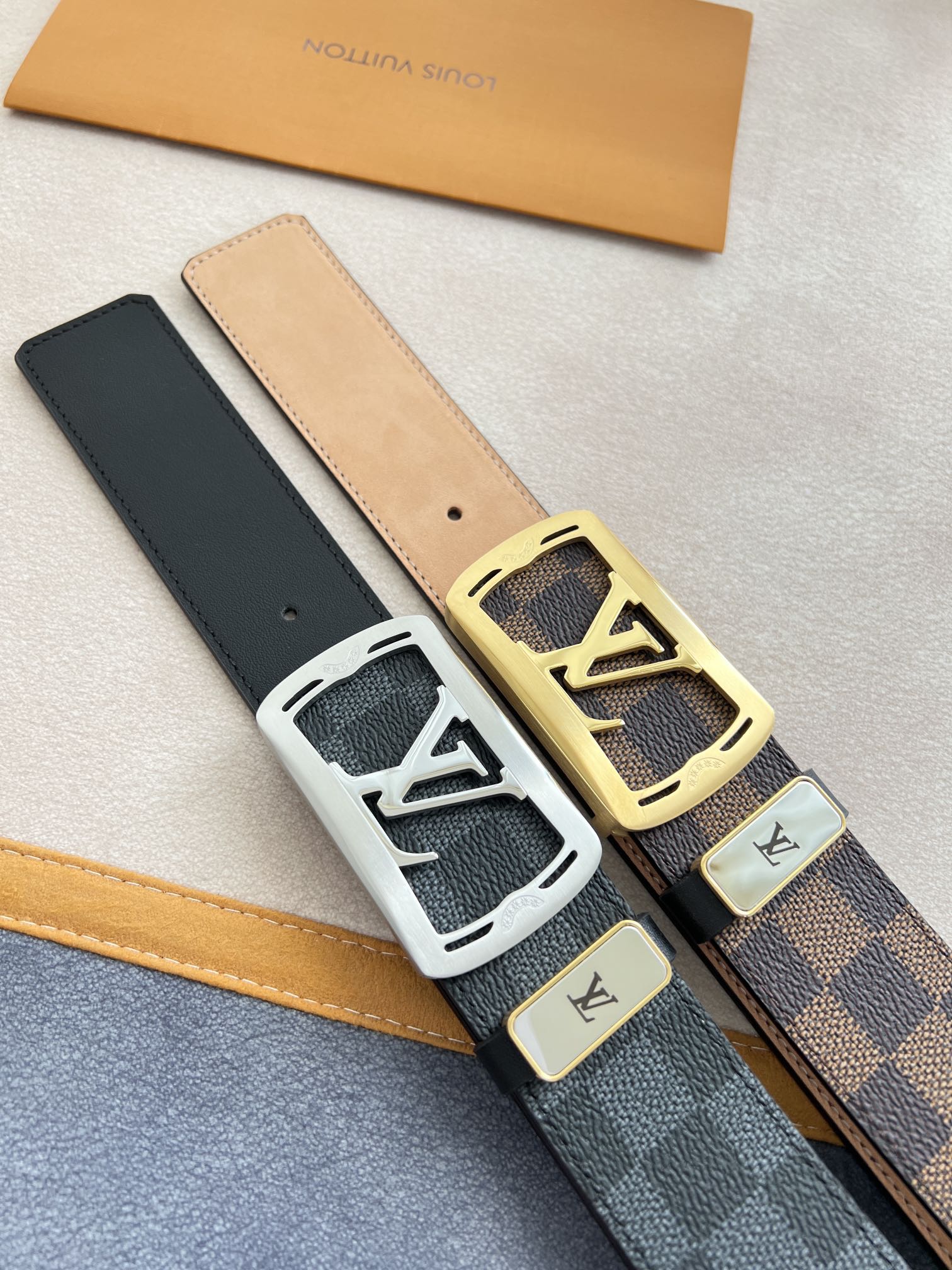 【LOUIS VUITTON】(ルイヴィトン) 3.8cm   ベルト メンズ-BRAND OFF
