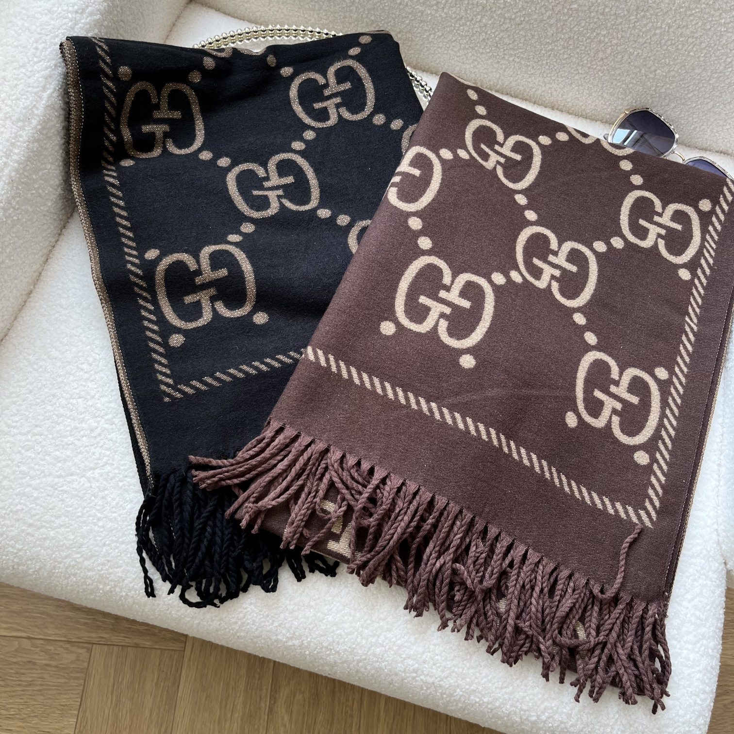 【2026】【GUCCI グッチ】スカーフ70*180CM-BRAND OFF