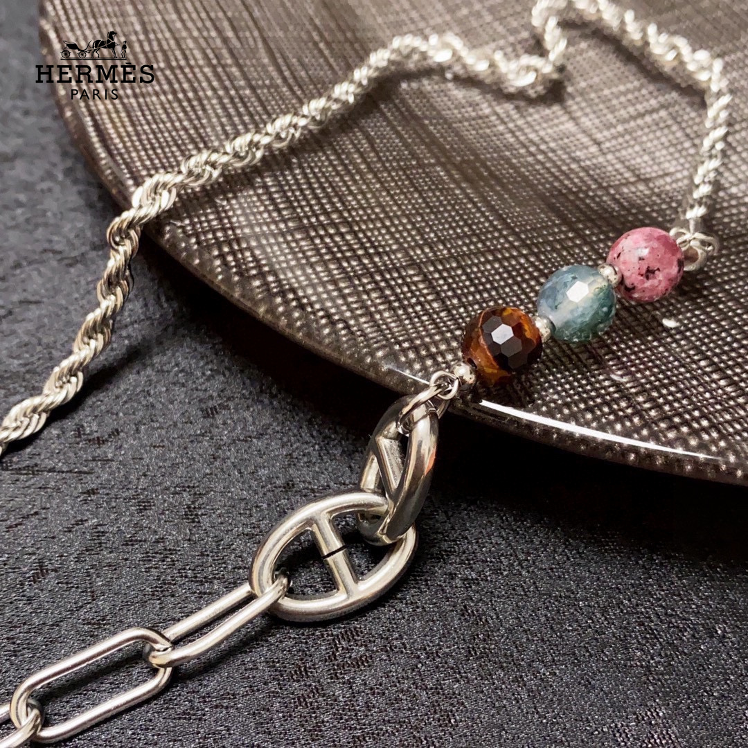 【HERMES】ネックレス、新しいネックレス万能シンプルファッションオーナメント 2473-BRAND OFF