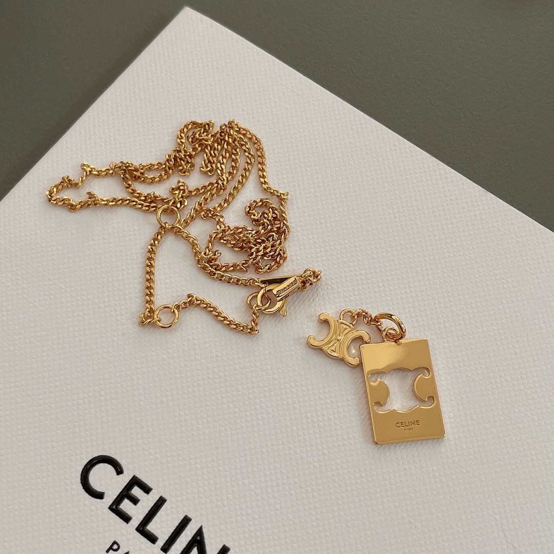 【CELINE】ネックレス、新しいネックレス万能シンプルファッションオーナメント 2474-BRAND OFF