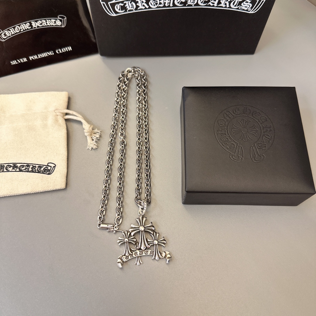 【CHROME HEARTS】ネックレス、新しいネックレス万能シンプルファッションオーナメント 240727-BRAND OFF