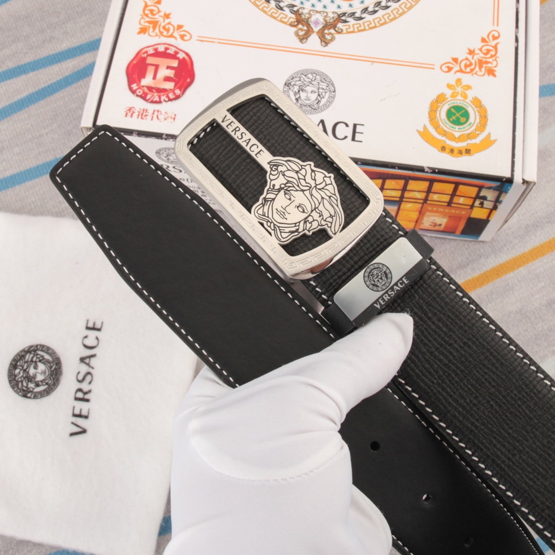 【VERSACE】(ヴェルサーチ) 3.8cmベルト メンズ 240903-BRAND OFF