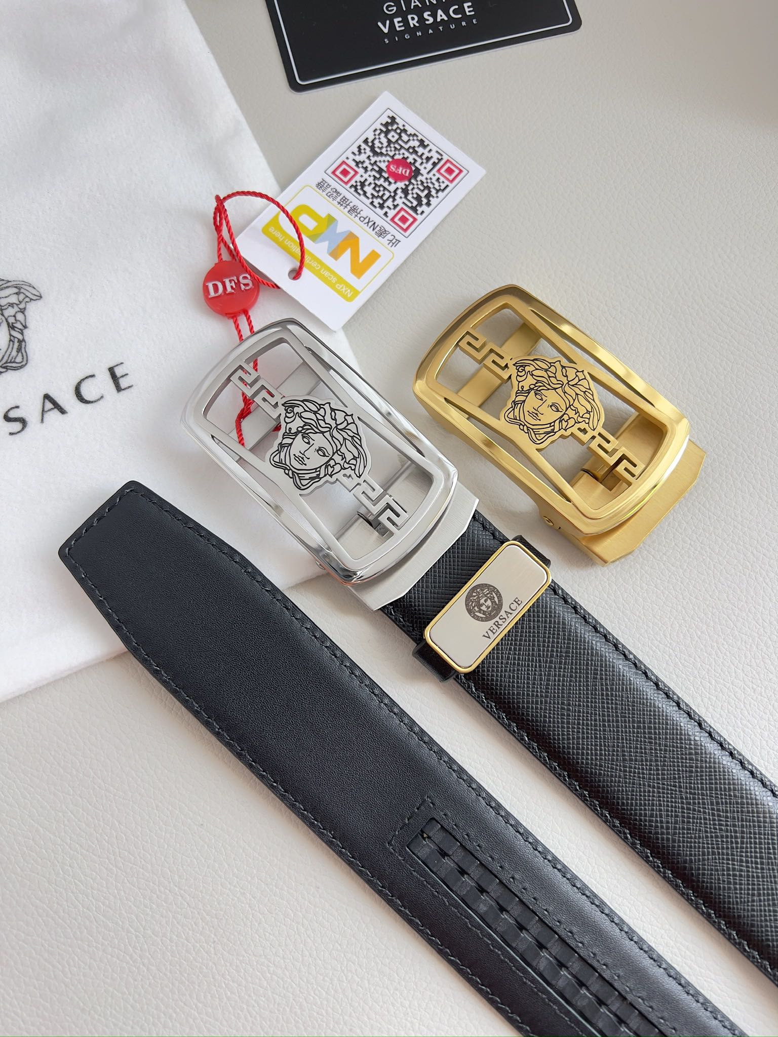 【2026】【VERSACE】(ヴェルサーチ) 3.5cmベルト メンズ 240903-BRAND OFF