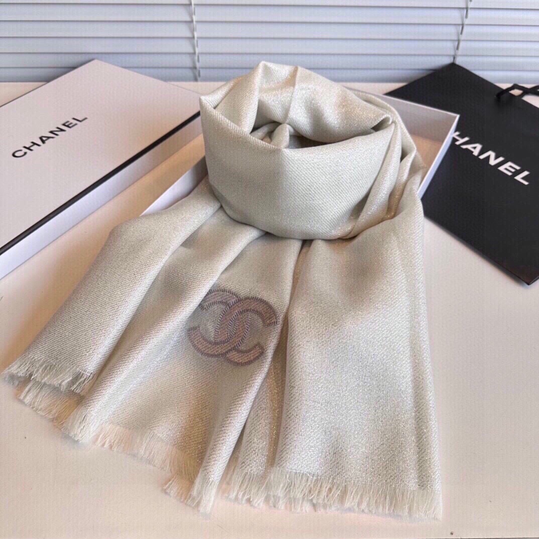 【CHANEL  シャネル 】スカーフ70*200CM 241107-BRAND OFF