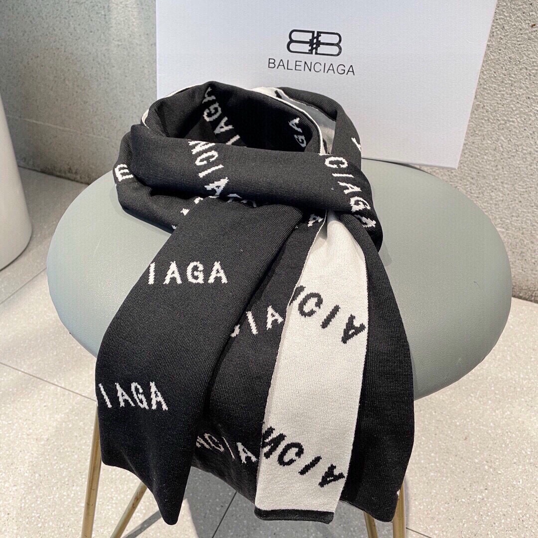 【BALENCIAGA   バレンシアガ】スカーフ32*180CM  241109-BRAND OFF