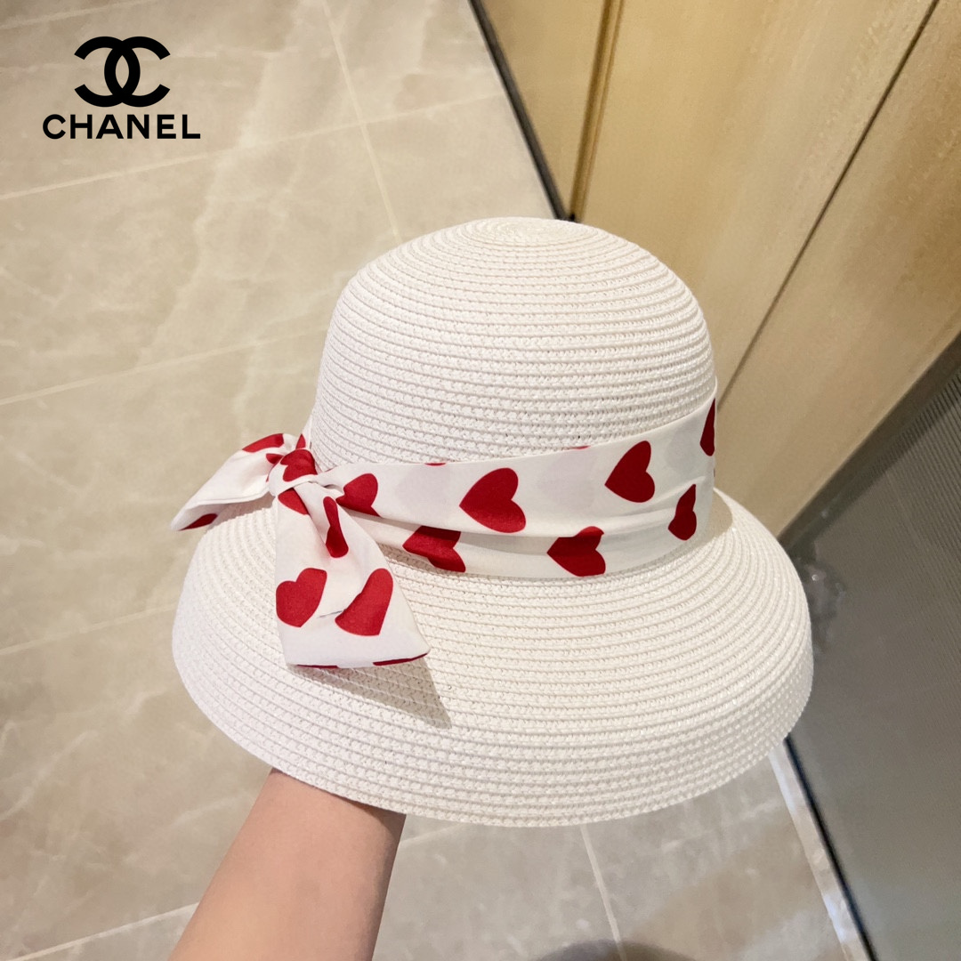 【CHANEL シャネル 】【数量限定】 麦わら帽子-BRAND OFF