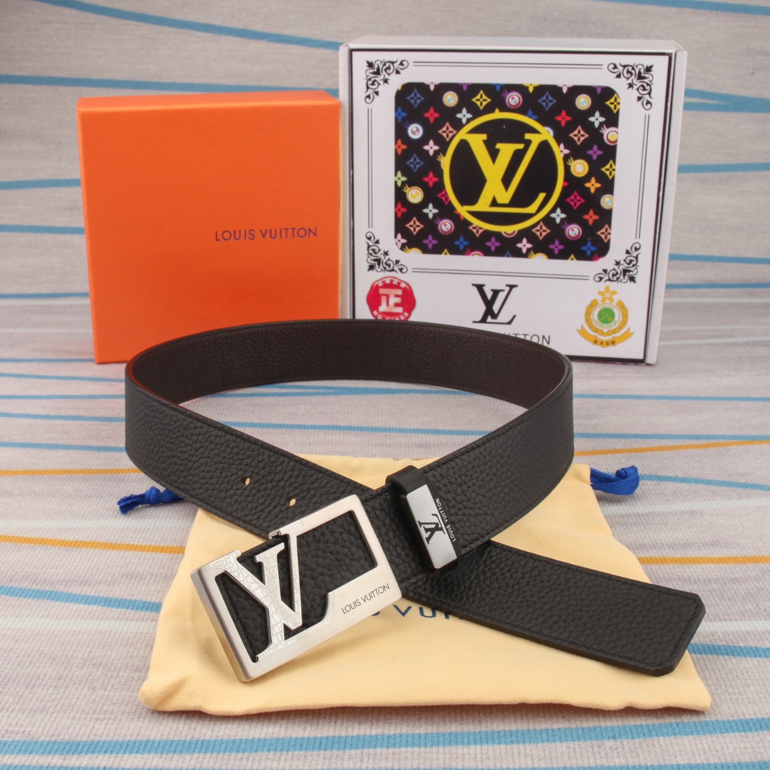【LOUIS VUITTON】(ルイヴィトン) 3.8cm   ベルト メンズ-BRAND OFF