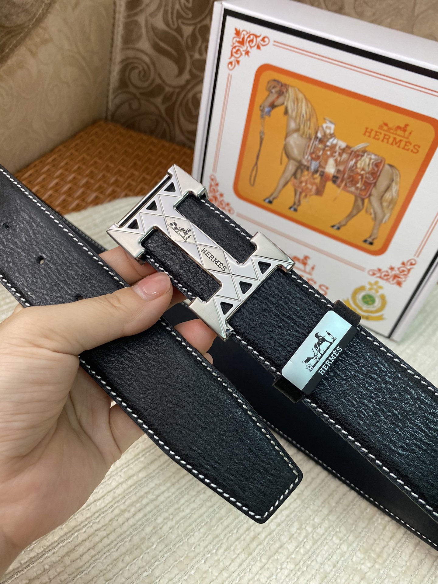 【2026】【HERMES】(エルメス) 3.8cm   ベルト メンズ-BRAND OFF
