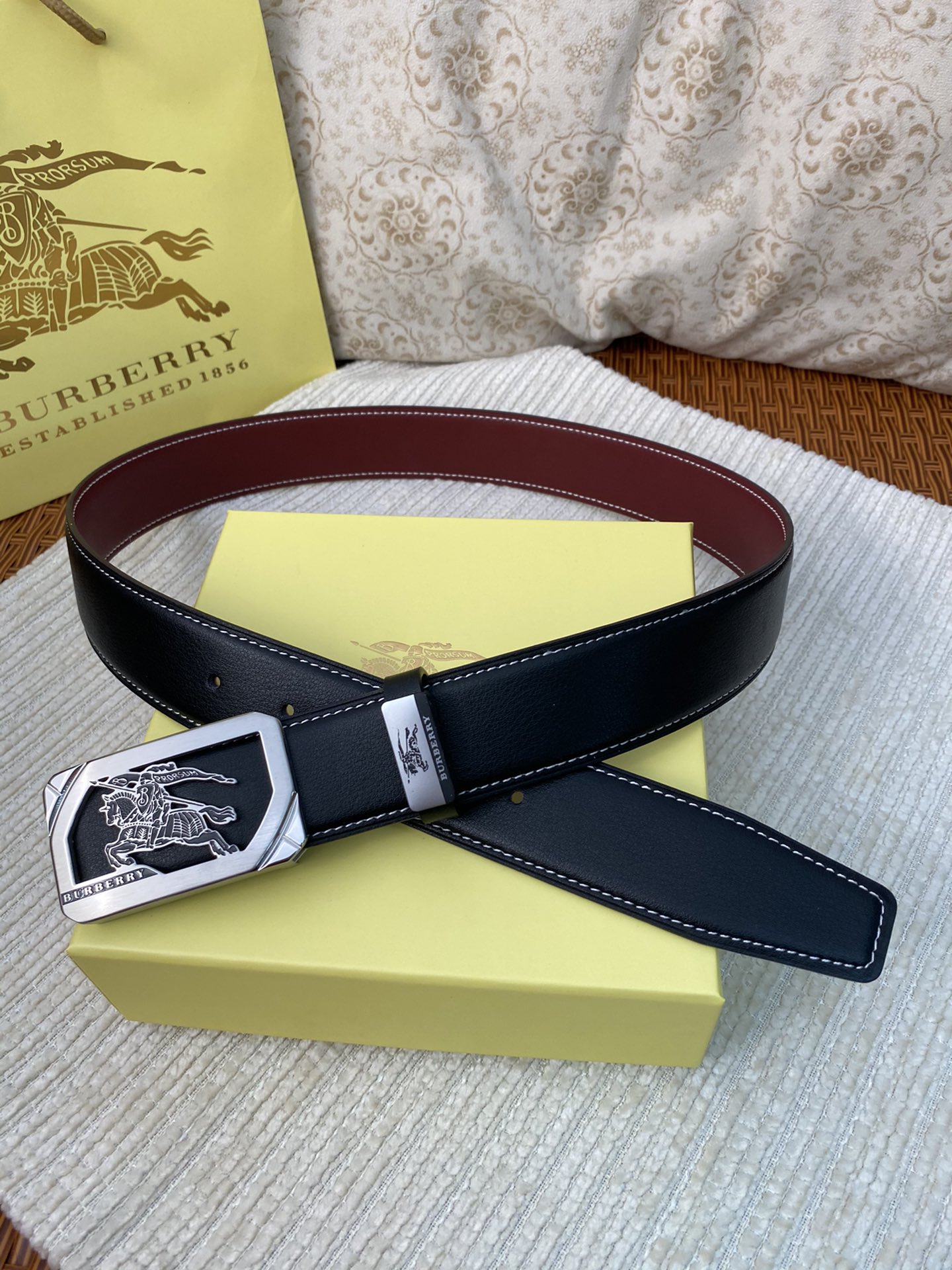 【BURBERRY】(バーバリー) 3.8cm   ベルト メンズ-BRAND OFF