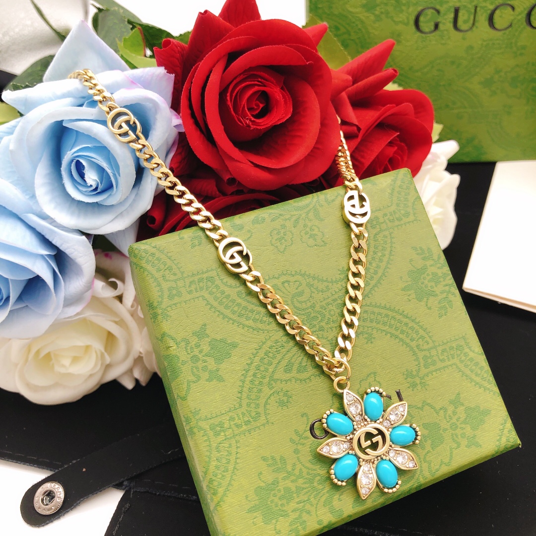 【2026】【GUCCI】ネックレス、新しいネックレス万能シンプルファッションオーナメント-BRAND OFF