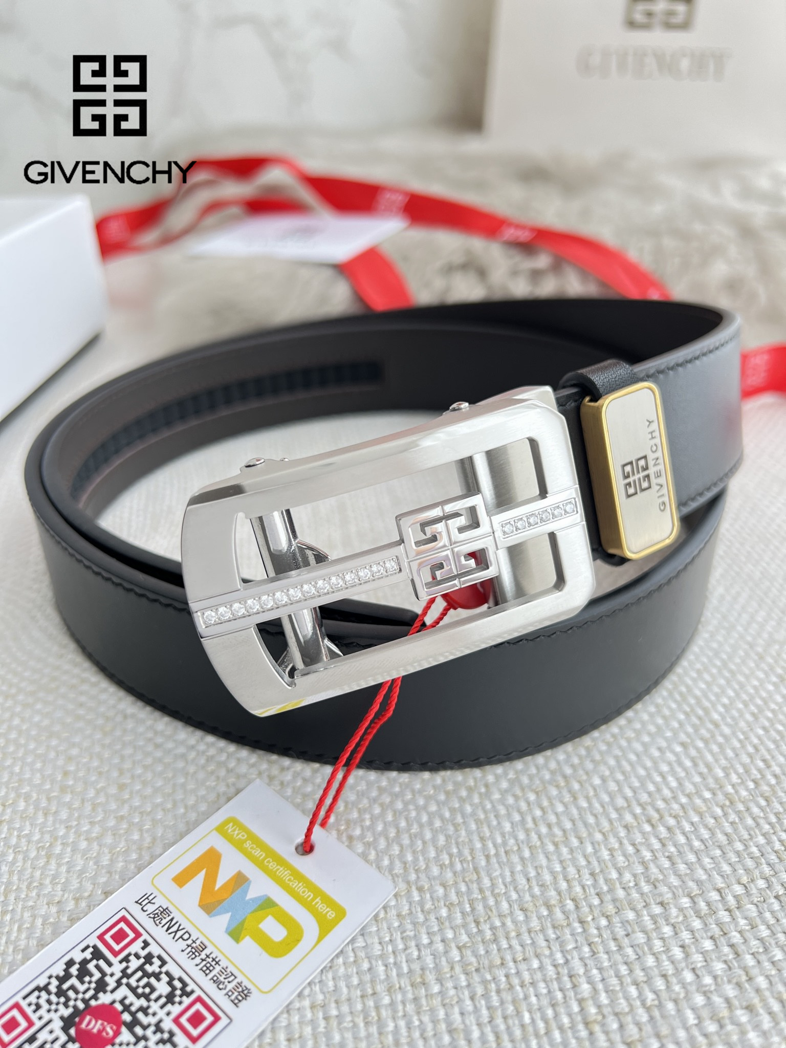 【GIVENCHY】(ジバンシー) 3.5cmベルト メンズ-BRAND OFF