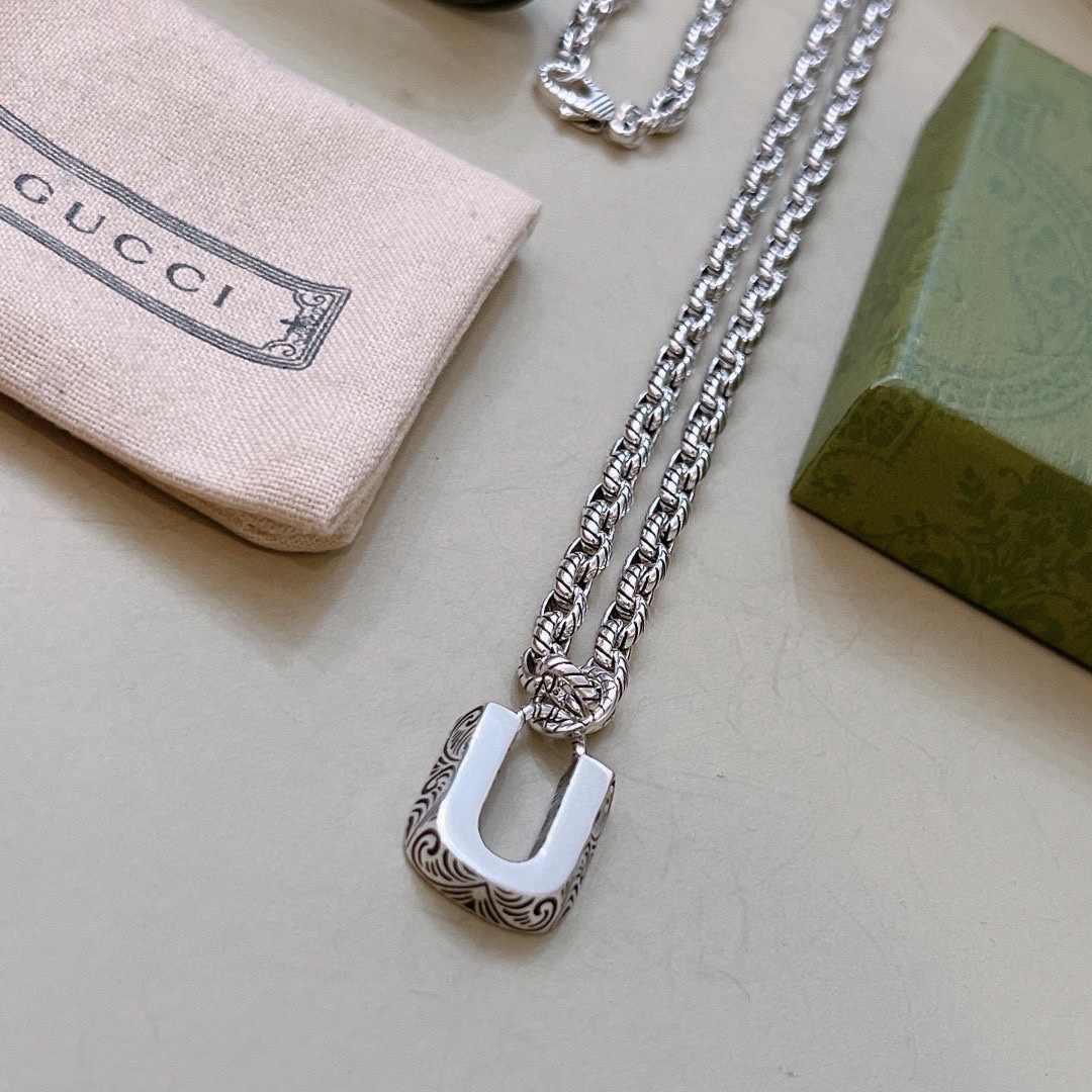 【GUCCI 】ネックレス、新しいネックレス万能シンプルファッションオーナメント-BRAND OFF