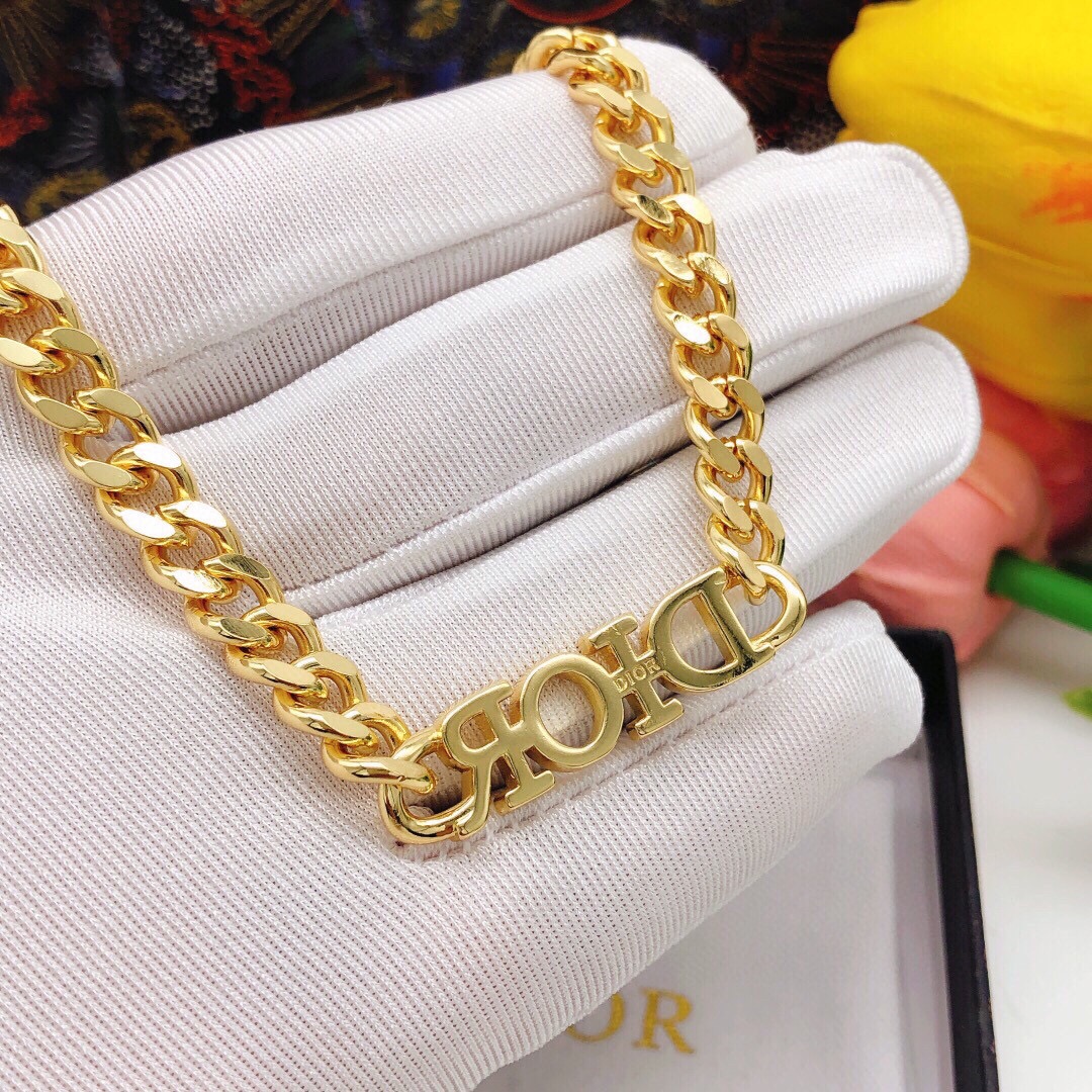 【2026】【DIOR】ネックレス、新しいネックレス万能シンプルファッションオーナメント-BRAND OFF
