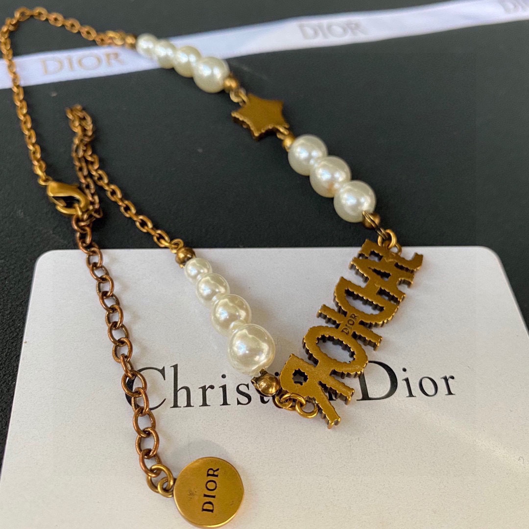【DIOR】ネックレス、新しいネックレス万能シンプルファッションオーナメント-BRAND OFF