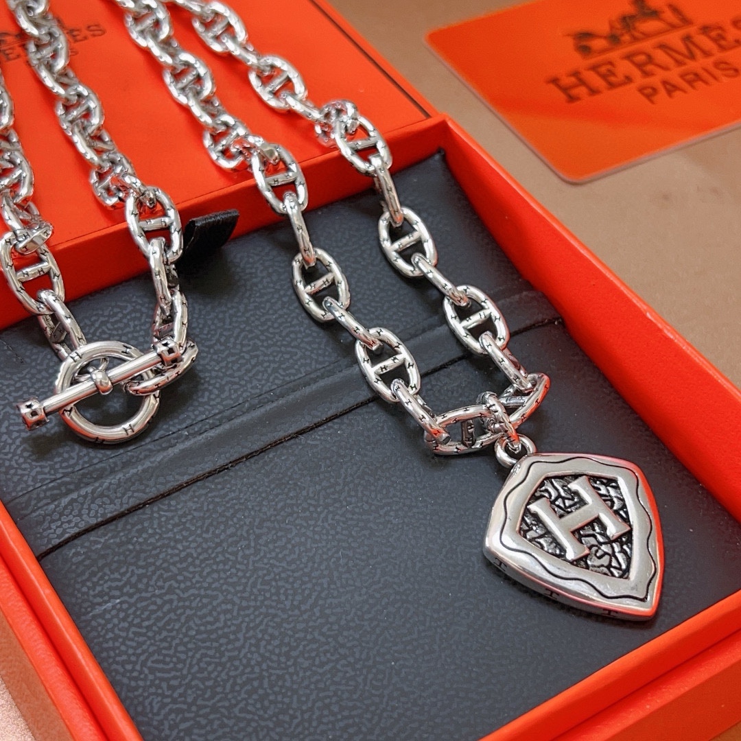 【 HERMES】ネックレス、新しいネックレス万能シンプルファッションオーナメント 2473-BRAND OFF